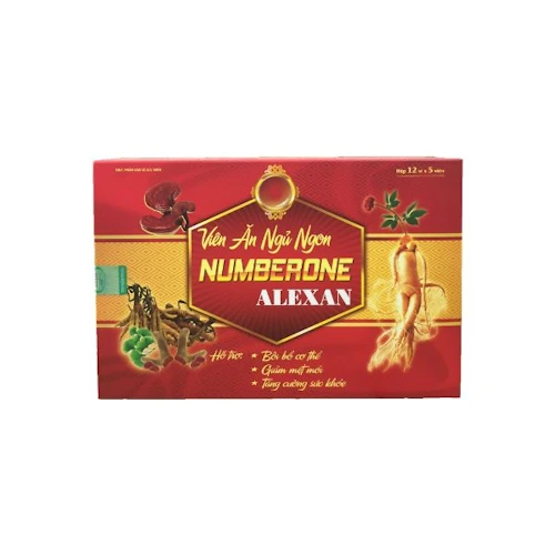 Ăn ngủ ngon Numberone Alexan hộp 12 vỉ x 5 viên -ảnh 1 - Quầy thuốc Triệu Lan