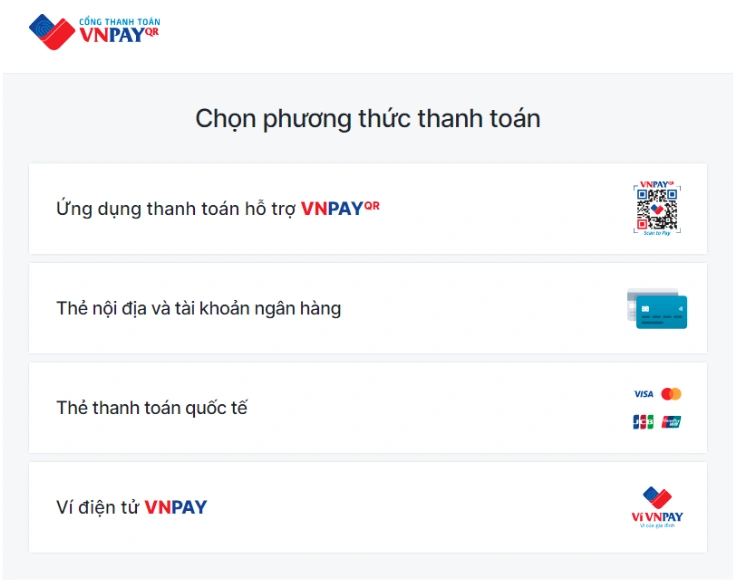 Các phương thức thanh toán qua VNPAY - Quầy thuốc Triệu Lan