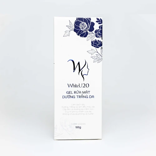 WhiteU20 whitening gel cleanser tuýp 100g - ảnh 1 - Quầy thuốc Triệu Lan